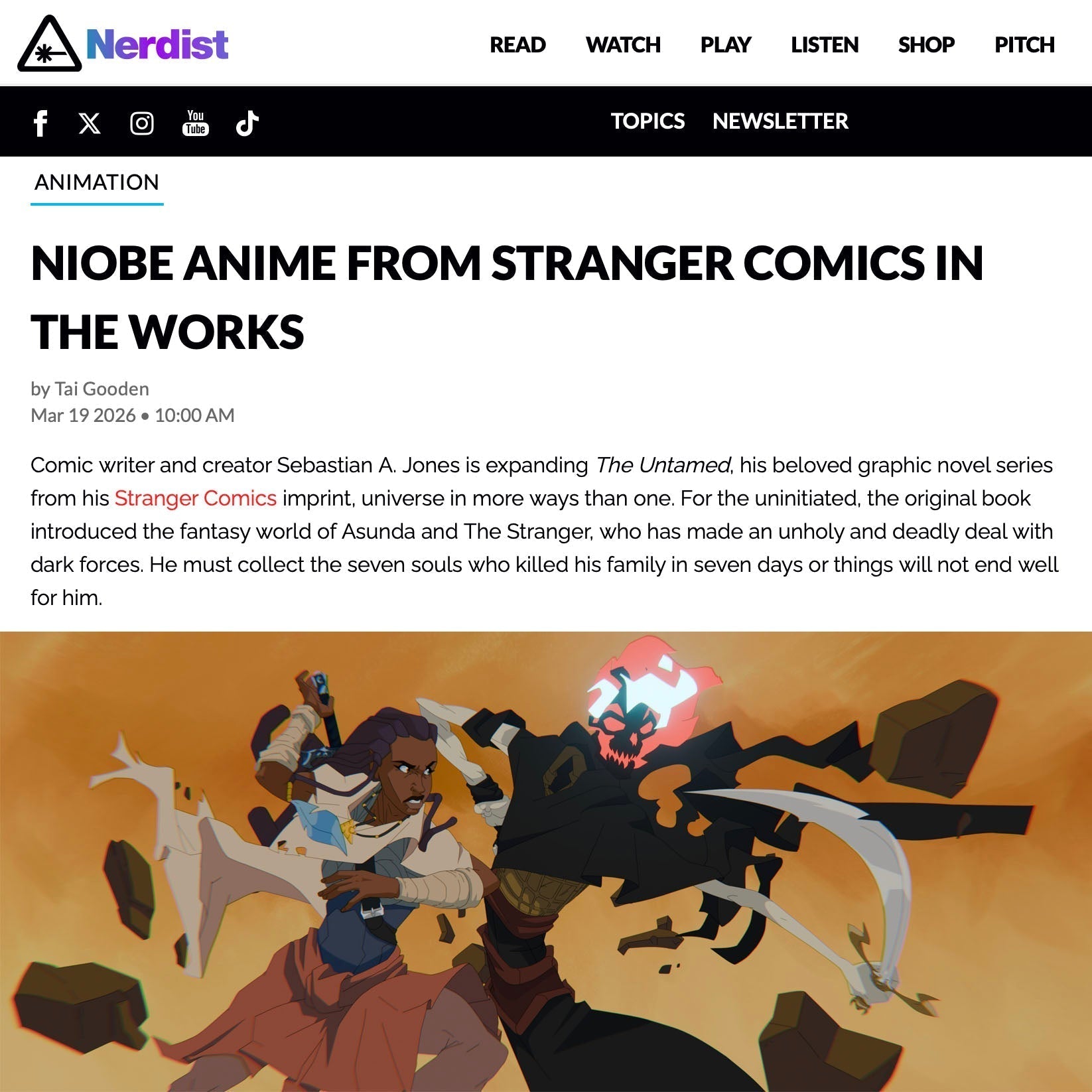 SATURDAY! WATCH NIOBE ANIME TRAILER!