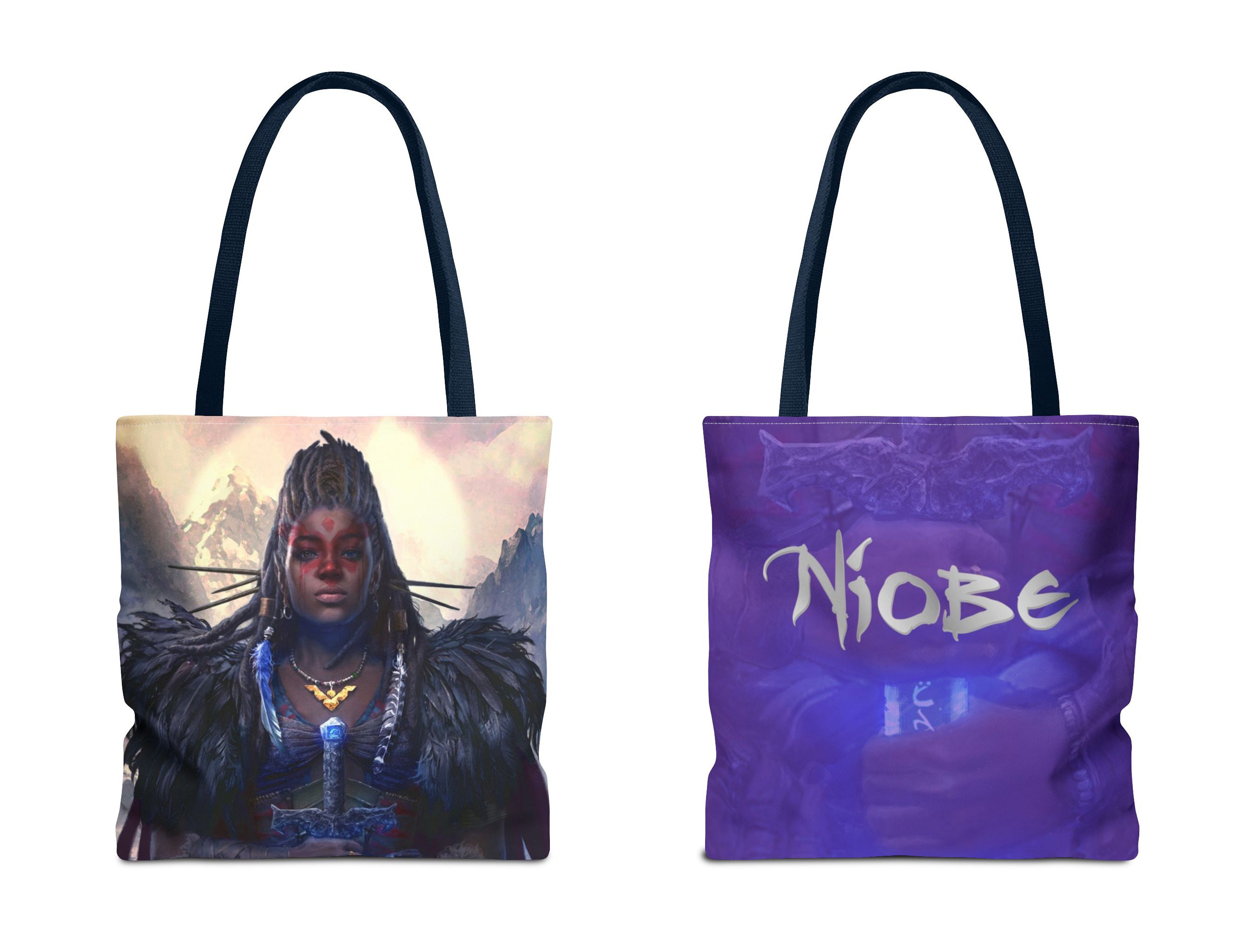Niobe Blue Sword Hyoung Tote Bag