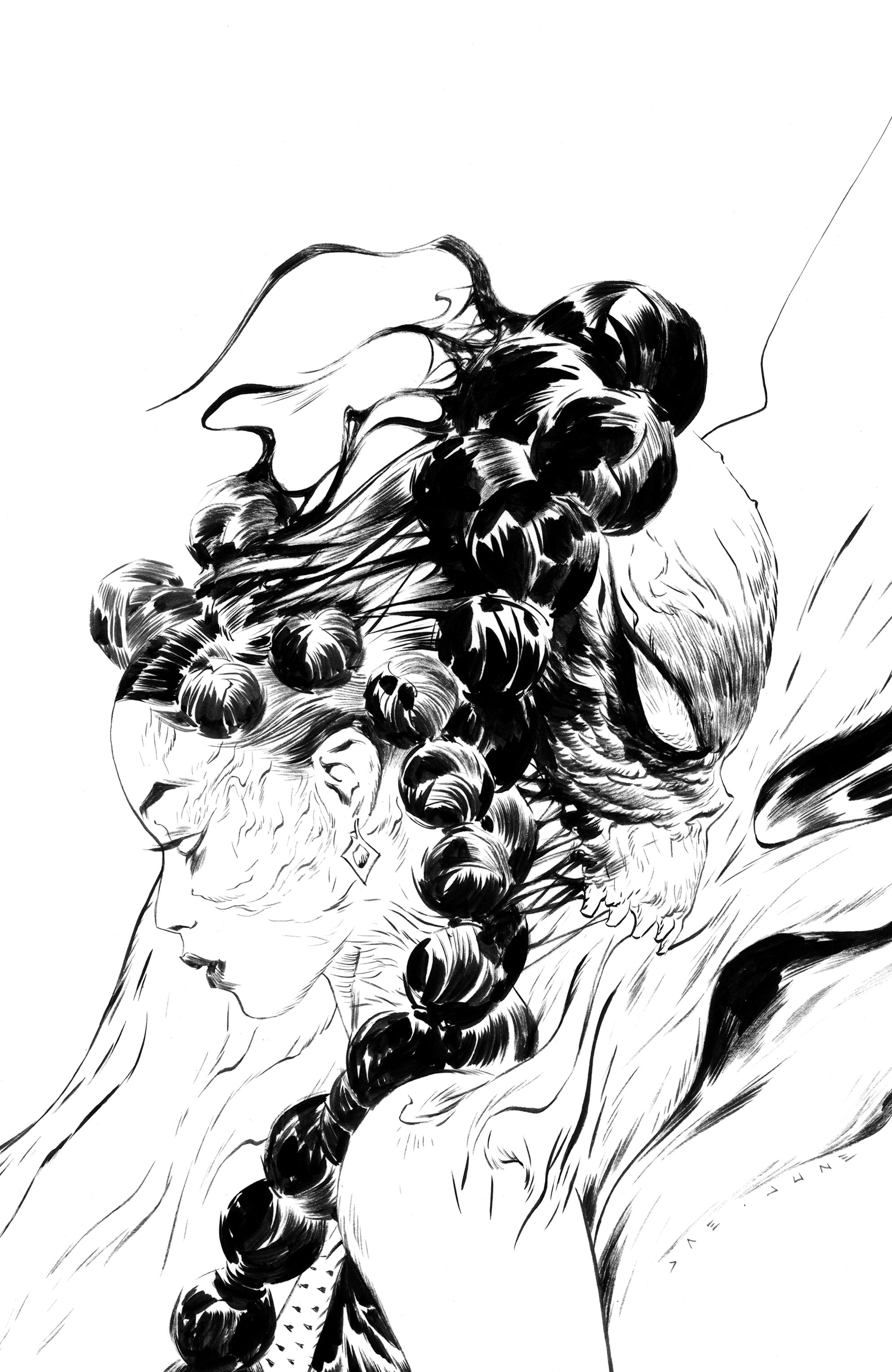 Tales of Asunda #3 Jae Lee Inks Silver Metal