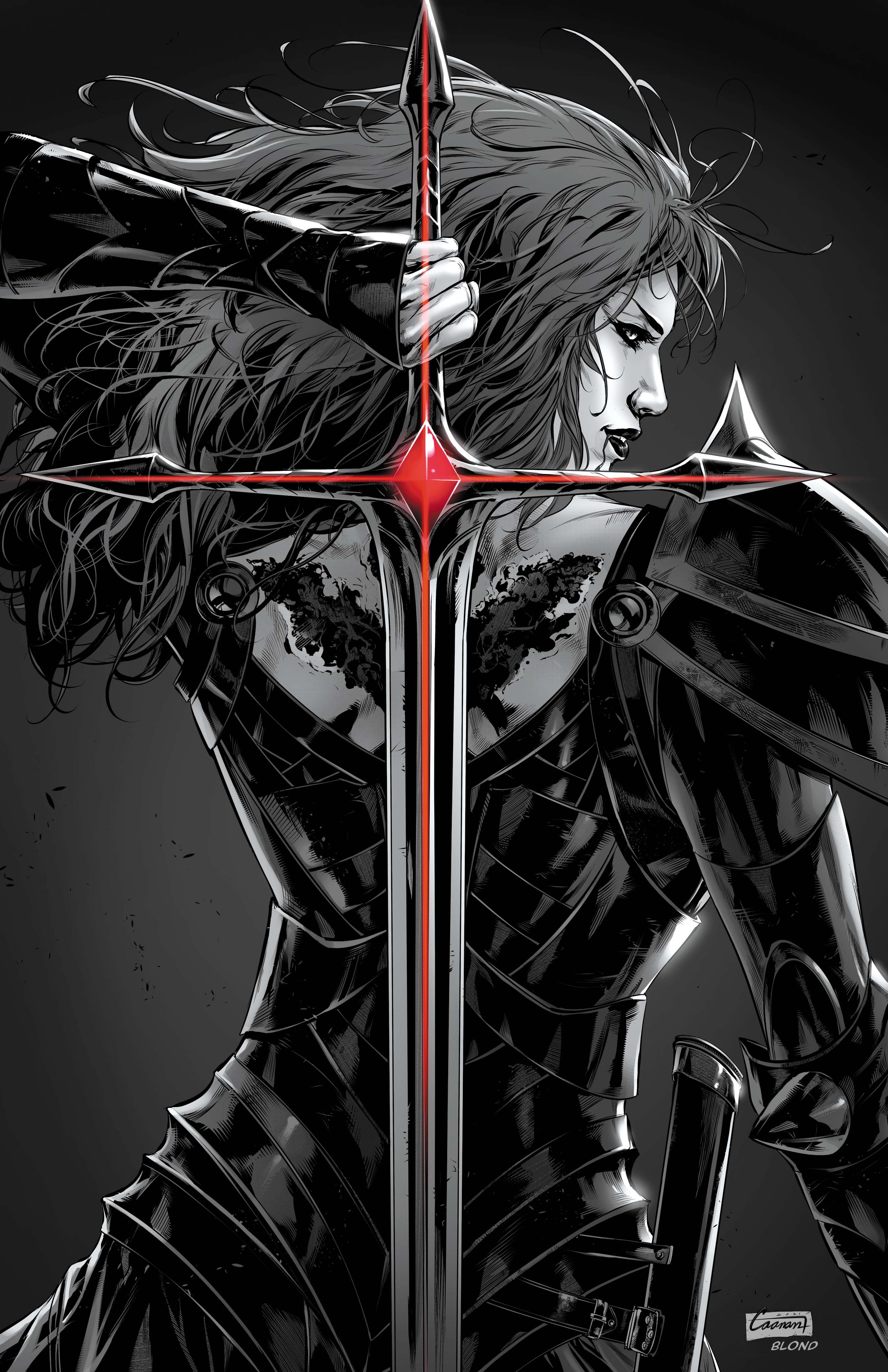 Essessa Blade Homage Spot Color 11x17 Print