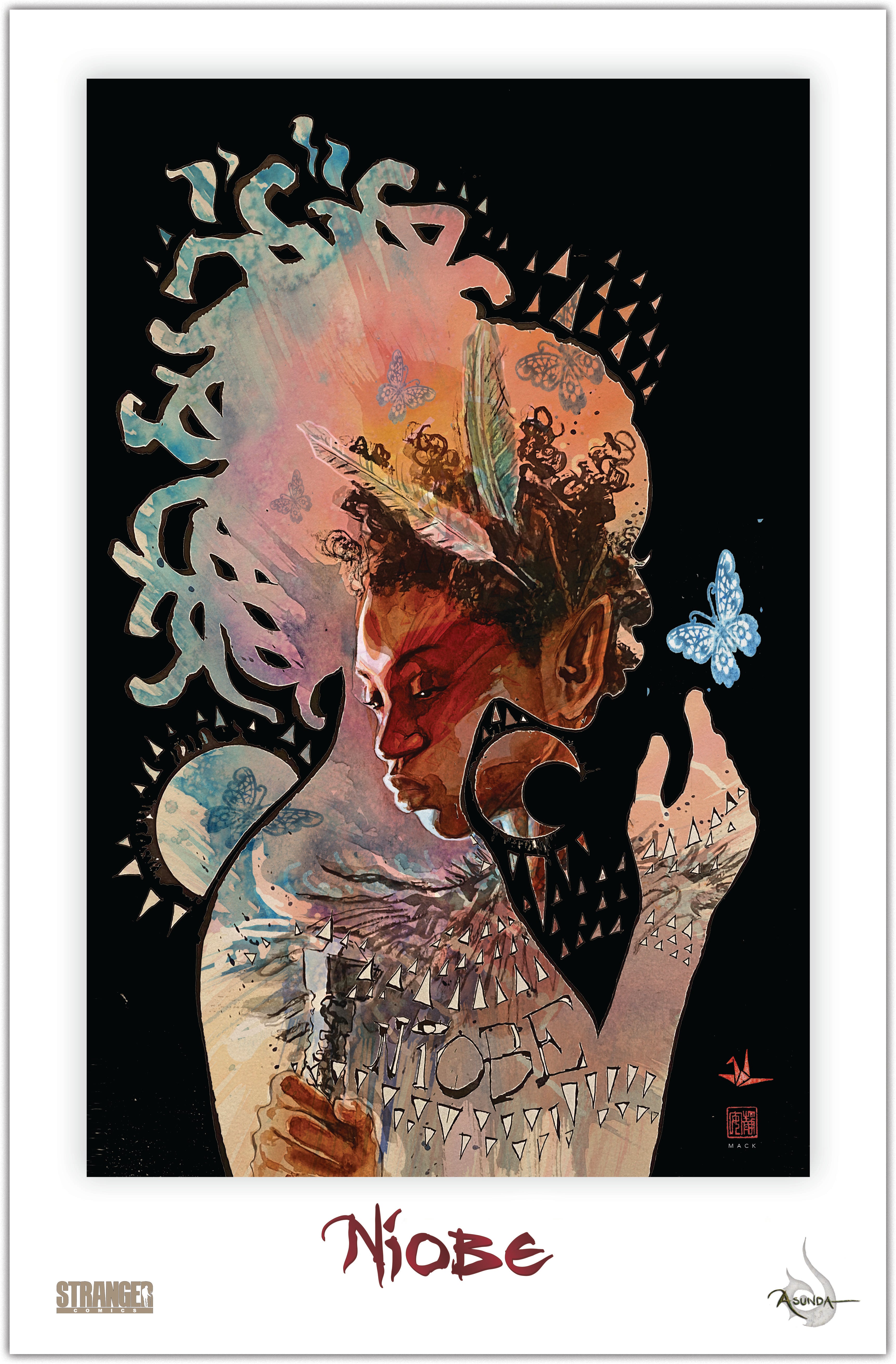 Tales of Asunda #1 First Kill Mack Black Patreon Exclusive 11x17 Litho