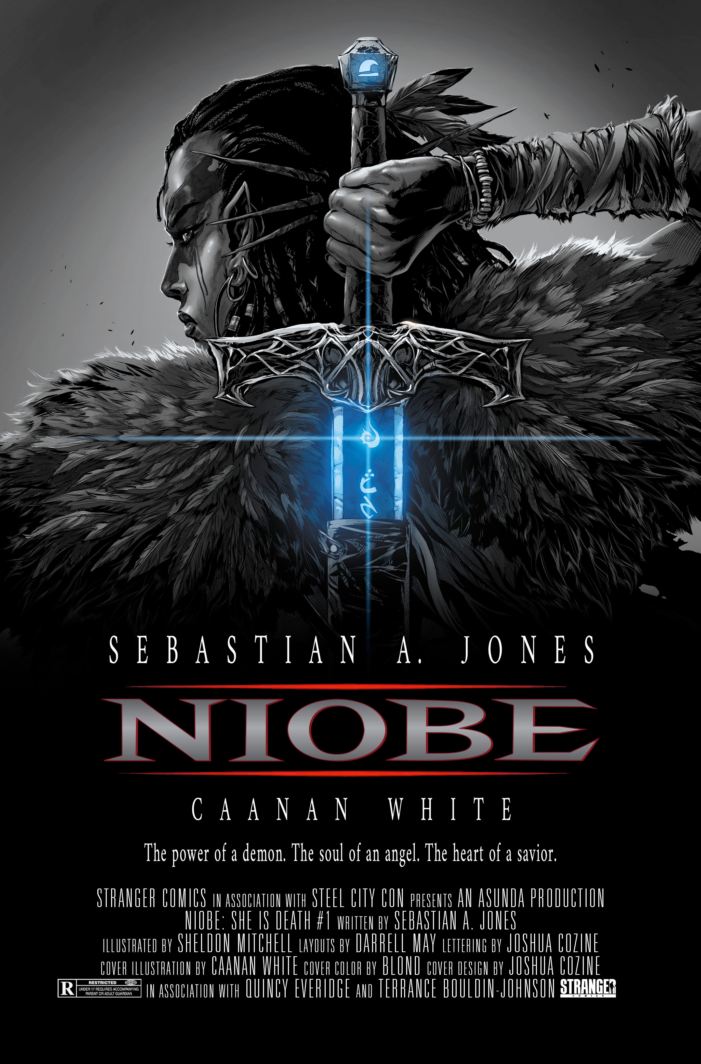 Niobe: She is Death #1 Blade Homage Spot Color Set