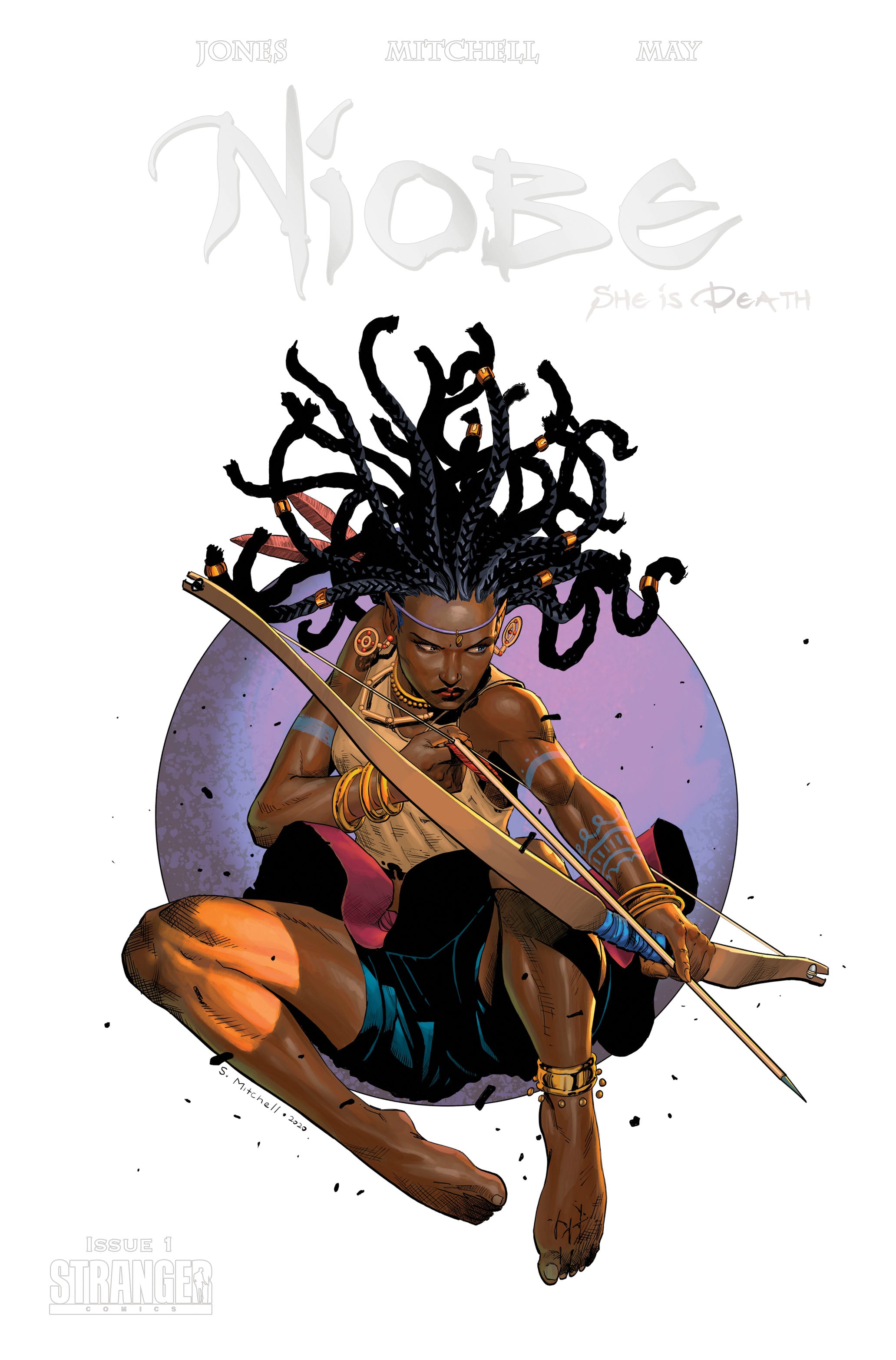 Niobe: She is Death #1 Mitchell "Leaping Arrow" Virgin & Purple Trade Variants