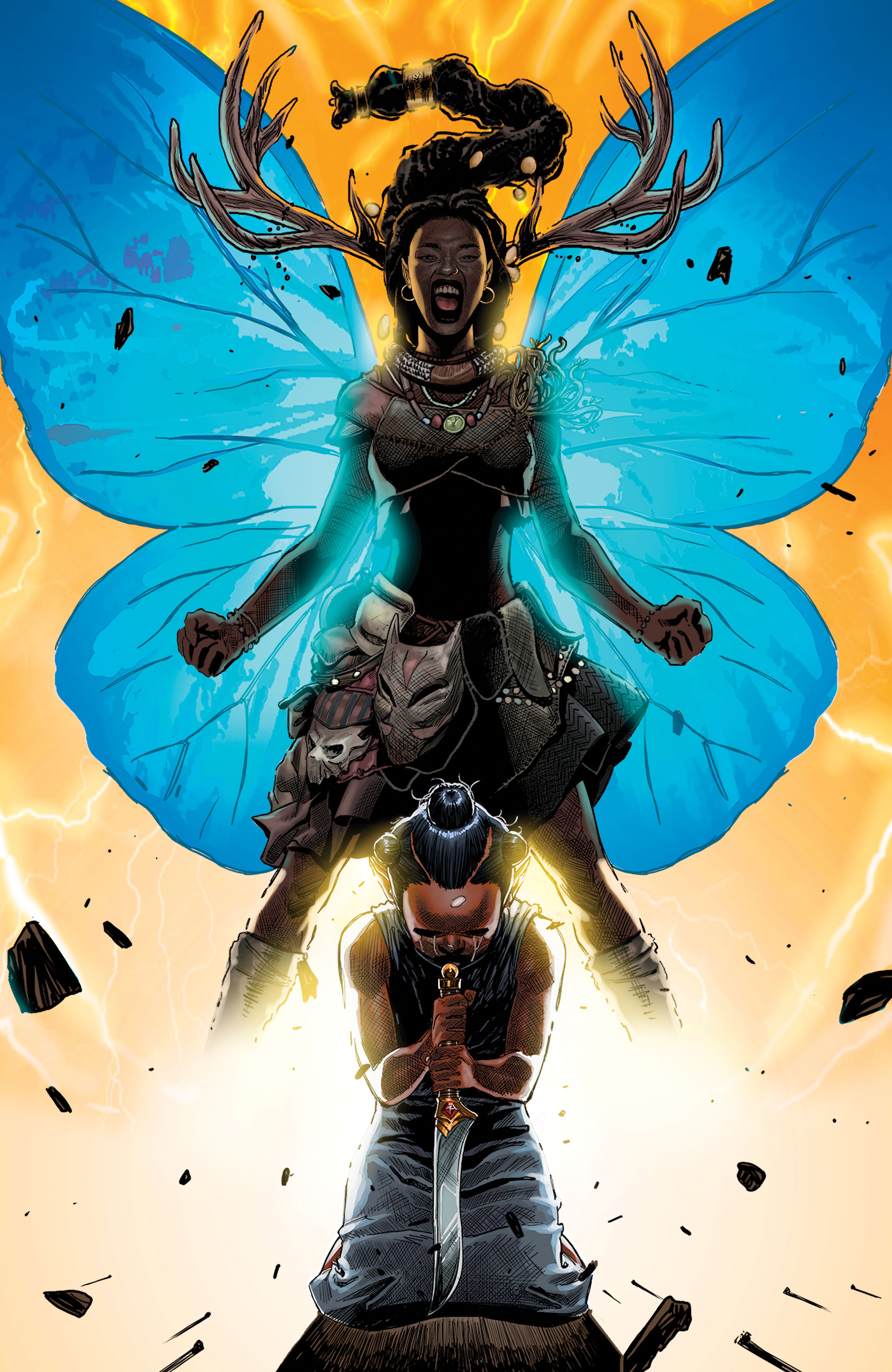 Niobe and Dura #1 Mitchell "Fight Song" Variant