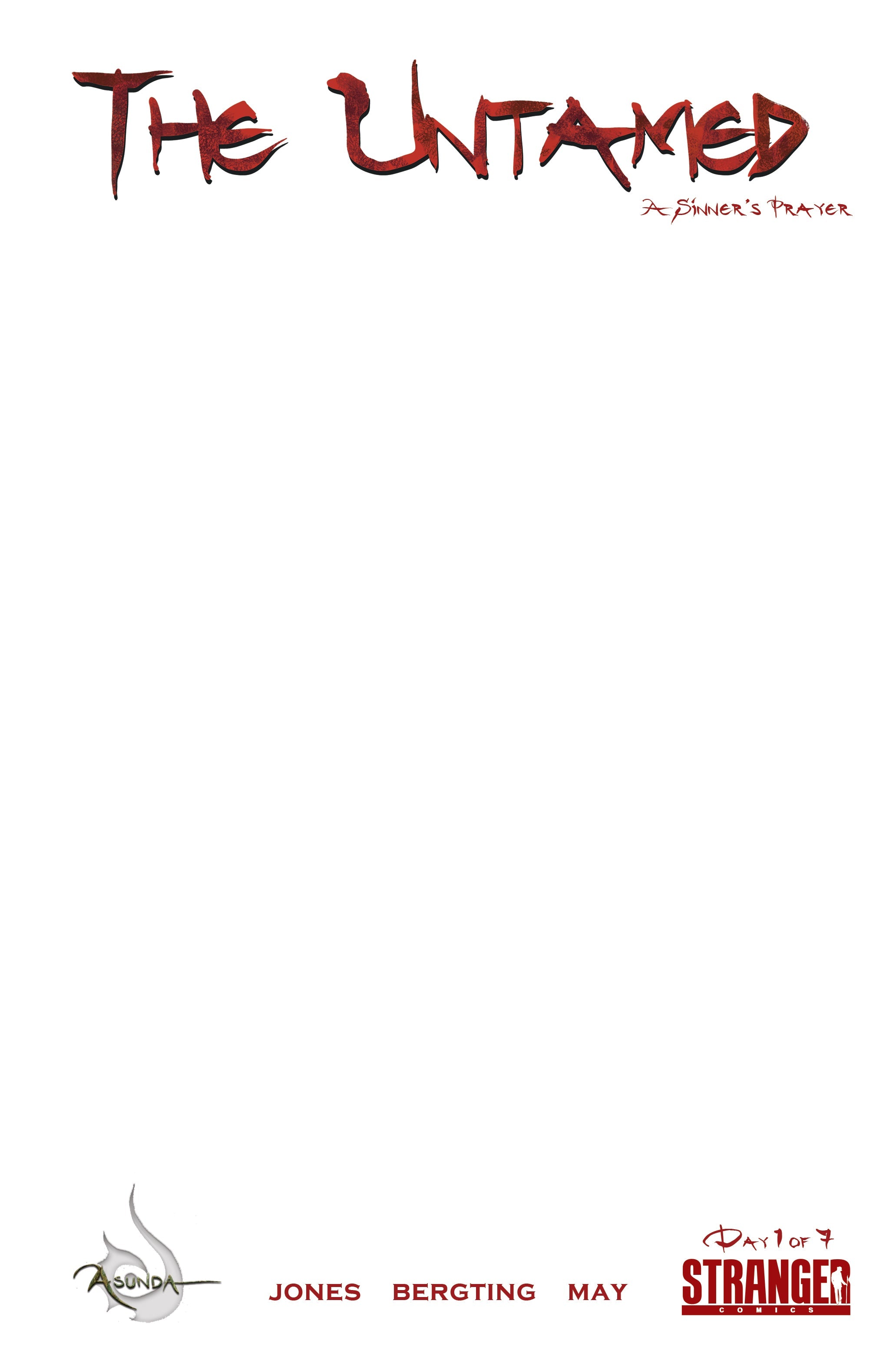 The Untamed: A Sinner's Prayer #1 Blank Sketch