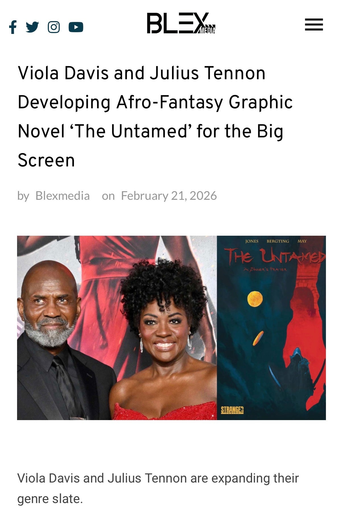 THE UNTAMED MOVIE + NEW COMIC NEWS!