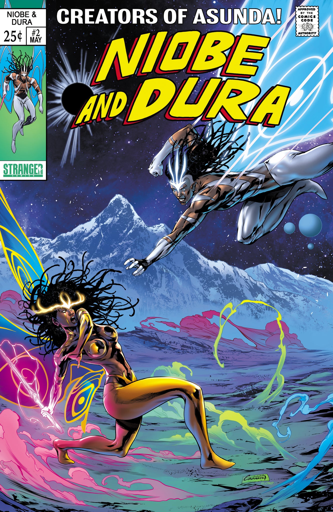 Niobe & Dura #2 Caanan White Silver Surfer Homage