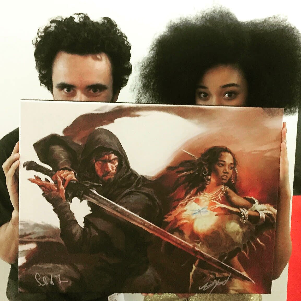 Niobe and the Stranger Canvas Print - Limited to 50 Copies