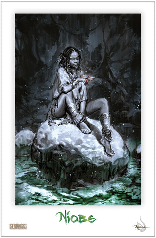 Niobe on the Rocks Hyoung 11x17 Print