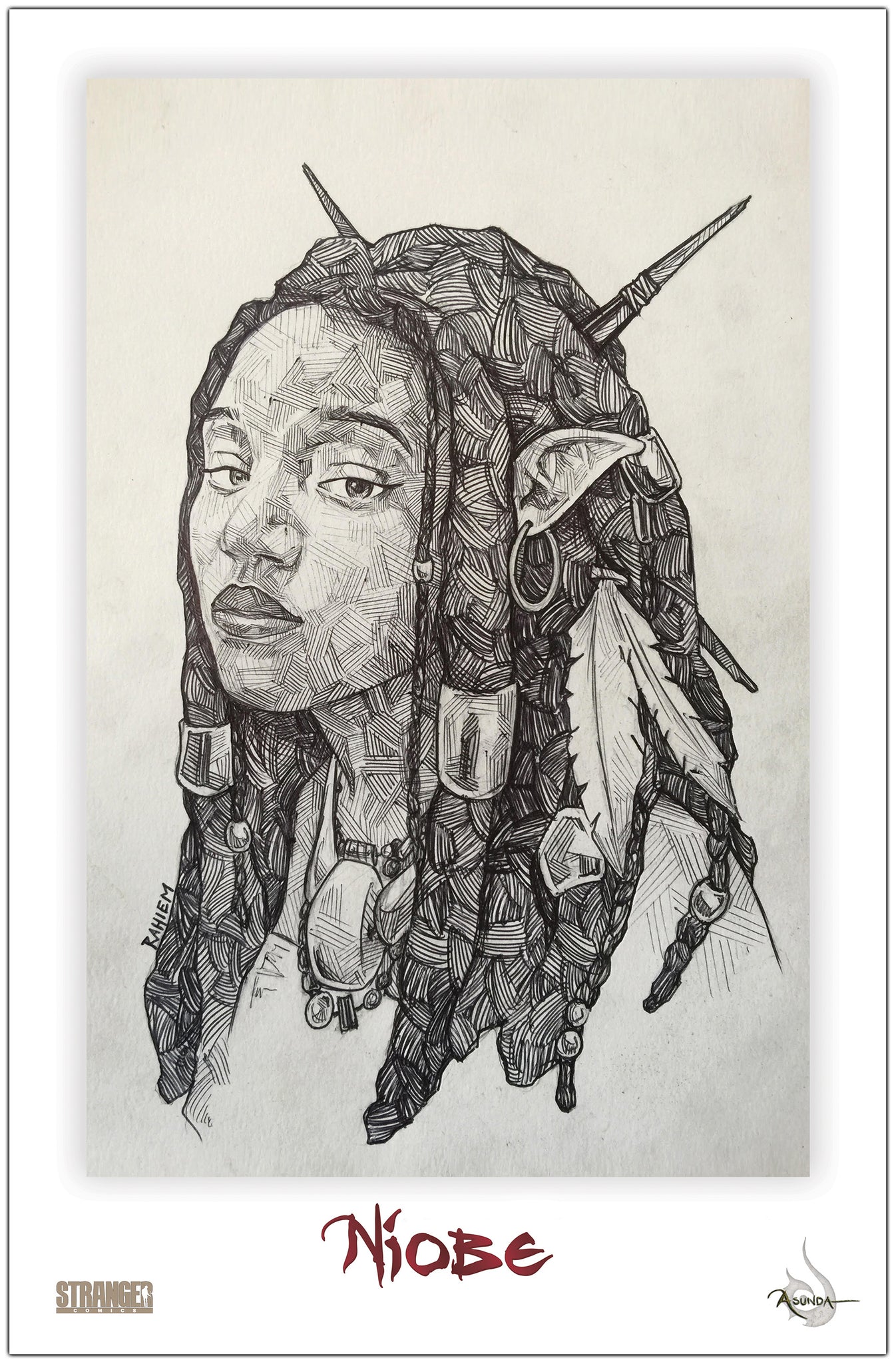 Niobe Milton Sketch 11x17 Print