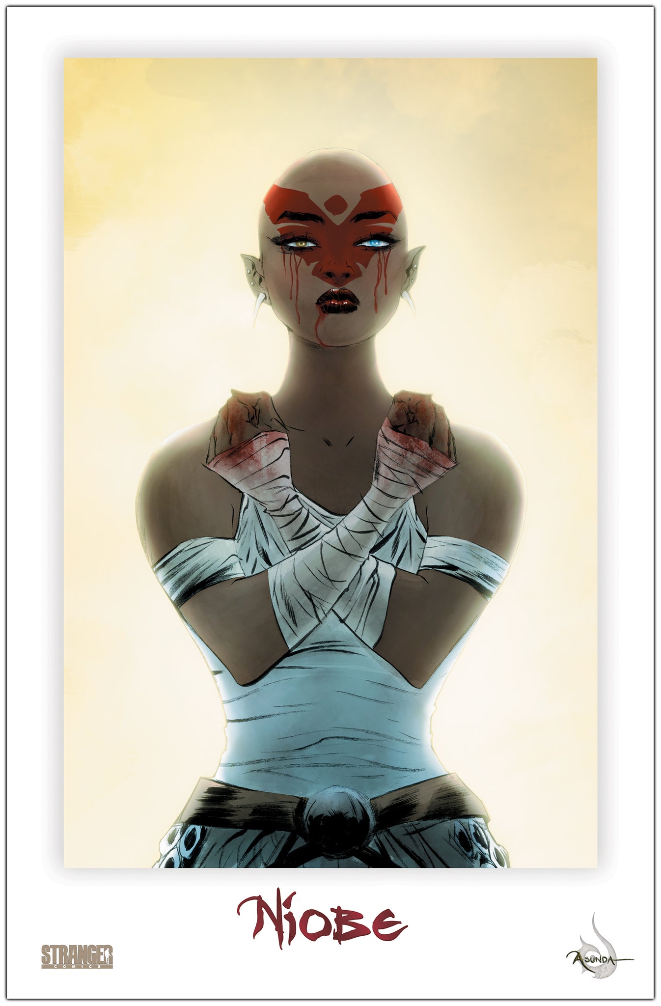 Niobe Bloody Fists Jae Lee 11x17 Print