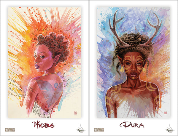 Niobe & Dura #1 David Mack 11x17 Prints