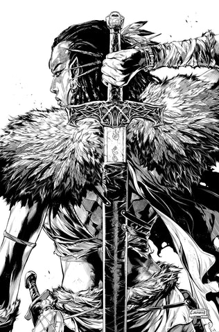 Niobe: She is Death #1 Wondercon Exclusive Blade Homage Inks