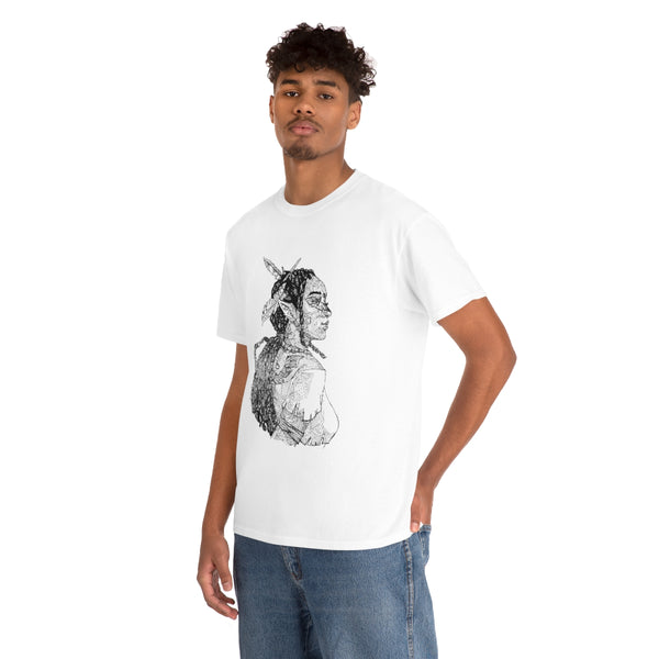 Niobe Milton Sketch Shirt - Black on White