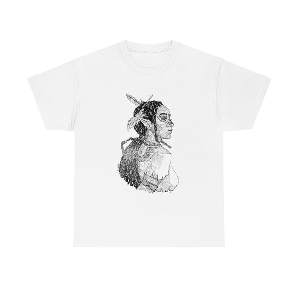 Niobe Milton Sketch Shirt - Black on White