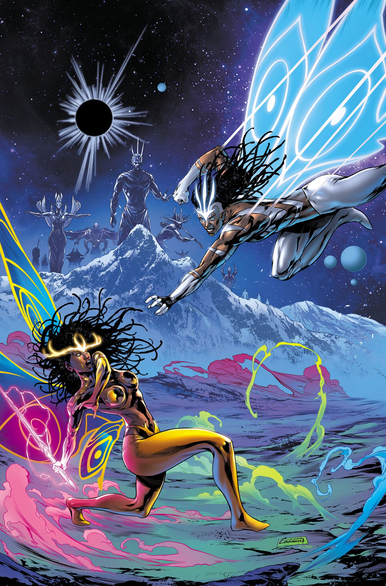 Niobe and Dura Silver Surfer Homage 11x17 Print