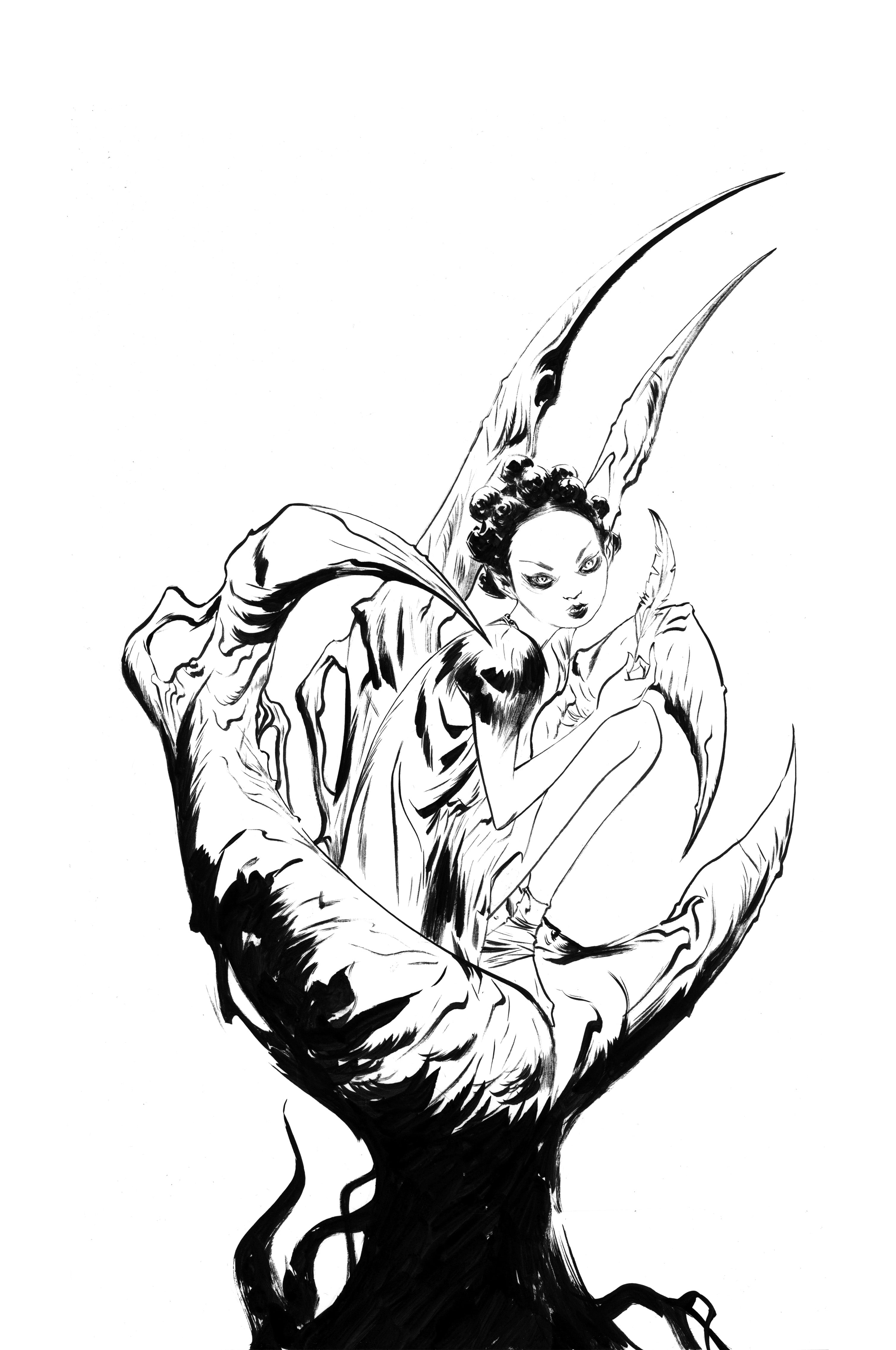 Niobe and Dura #1 Jae Lee Night Variants